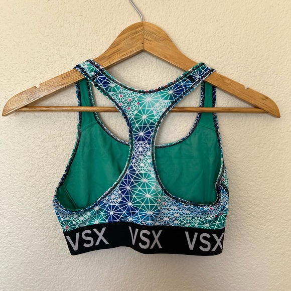 Victoria’s Secret Sport | Blue Green Patterned Sports Bra - Picture 5 of 7